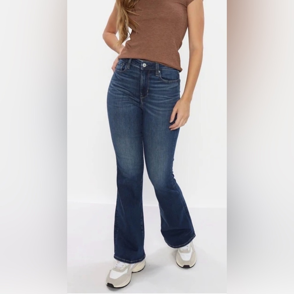 American Eagle Outfitters Dark Blue Flare Jeans